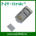 Conector / conector modular 8p8c STP con inserto